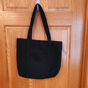 Black Canvas Tote